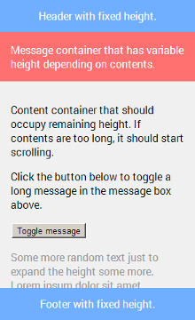 Flexbox layout